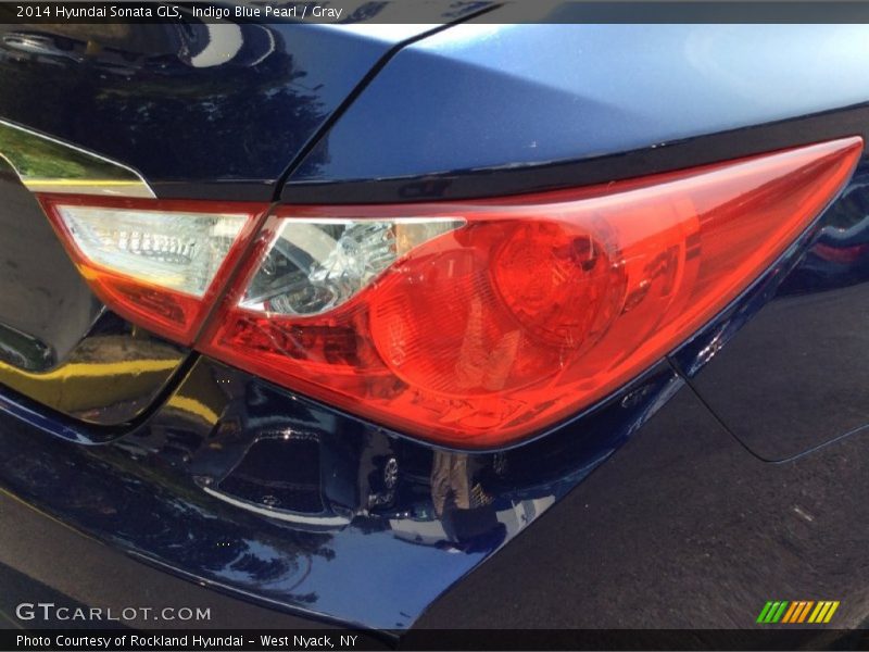 Indigo Blue Pearl / Gray 2014 Hyundai Sonata GLS