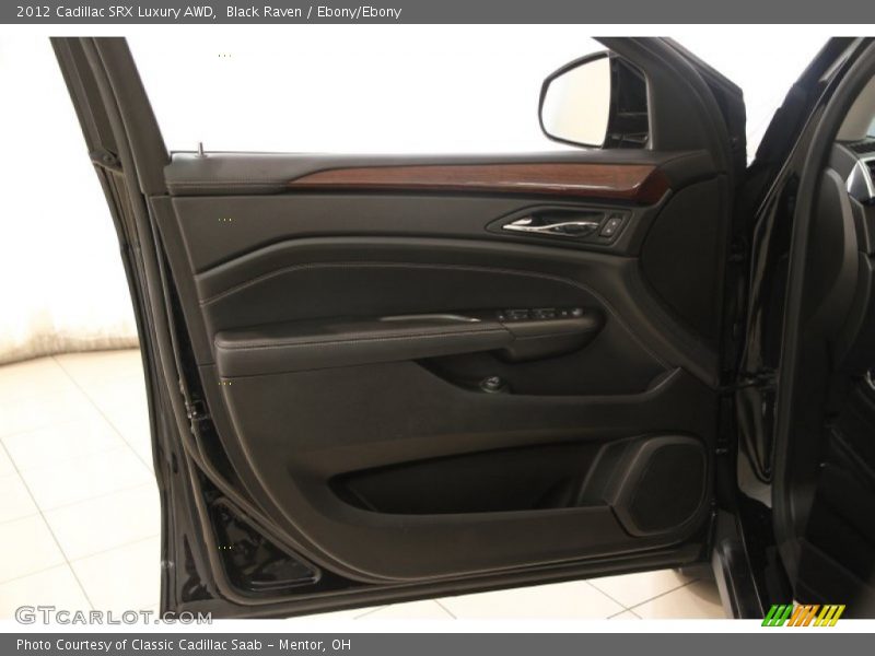 Black Raven / Ebony/Ebony 2012 Cadillac SRX Luxury AWD