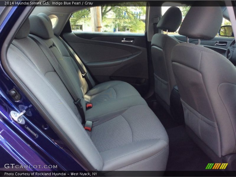 Indigo Blue Pearl / Gray 2014 Hyundai Sonata GLS