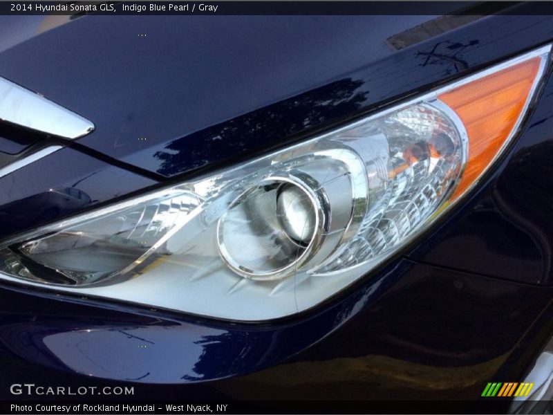 Indigo Blue Pearl / Gray 2014 Hyundai Sonata GLS