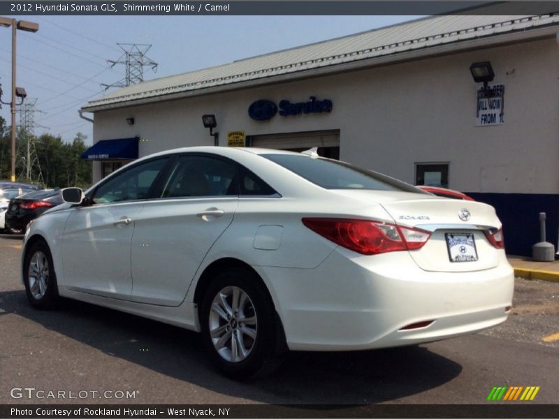 Shimmering White / Camel 2012 Hyundai Sonata GLS