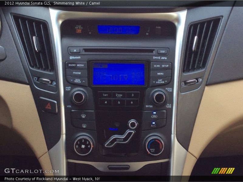 Shimmering White / Camel 2012 Hyundai Sonata GLS