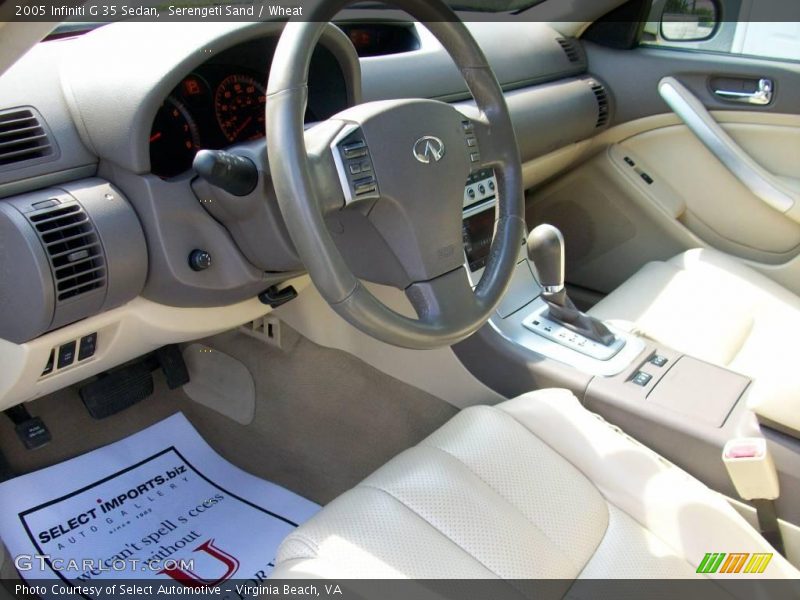 Serengeti Sand / Wheat 2005 Infiniti G 35 Sedan