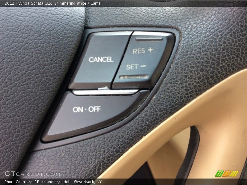Shimmering White / Camel 2012 Hyundai Sonata GLS