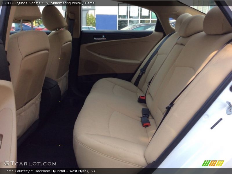 Shimmering White / Camel 2012 Hyundai Sonata GLS