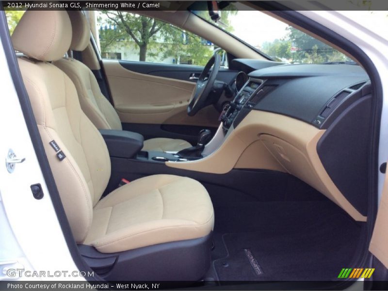 Shimmering White / Camel 2012 Hyundai Sonata GLS