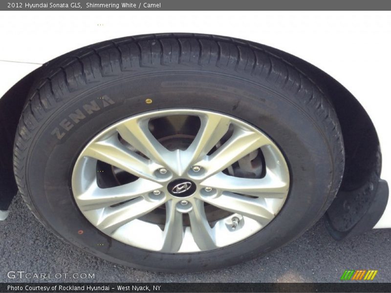 Shimmering White / Camel 2012 Hyundai Sonata GLS