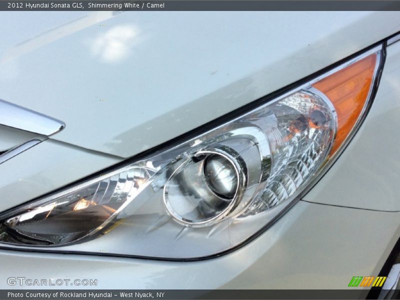 Shimmering White / Camel 2012 Hyundai Sonata GLS