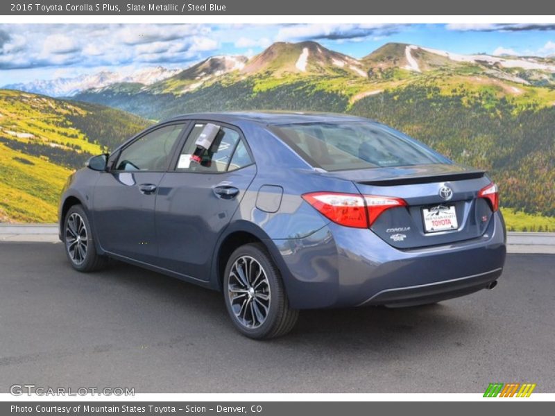 Slate Metallic / Steel Blue 2016 Toyota Corolla S Plus