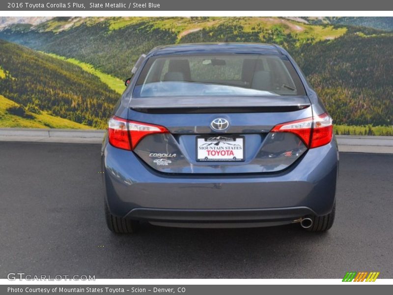 Slate Metallic / Steel Blue 2016 Toyota Corolla S Plus