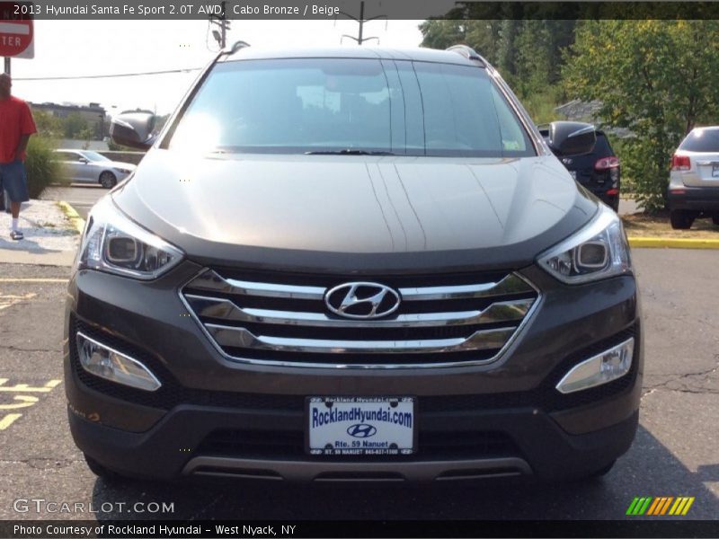 Cabo Bronze / Beige 2013 Hyundai Santa Fe Sport 2.0T AWD