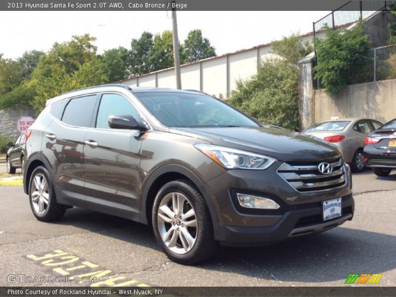 Cabo Bronze / Beige 2013 Hyundai Santa Fe Sport 2.0T AWD