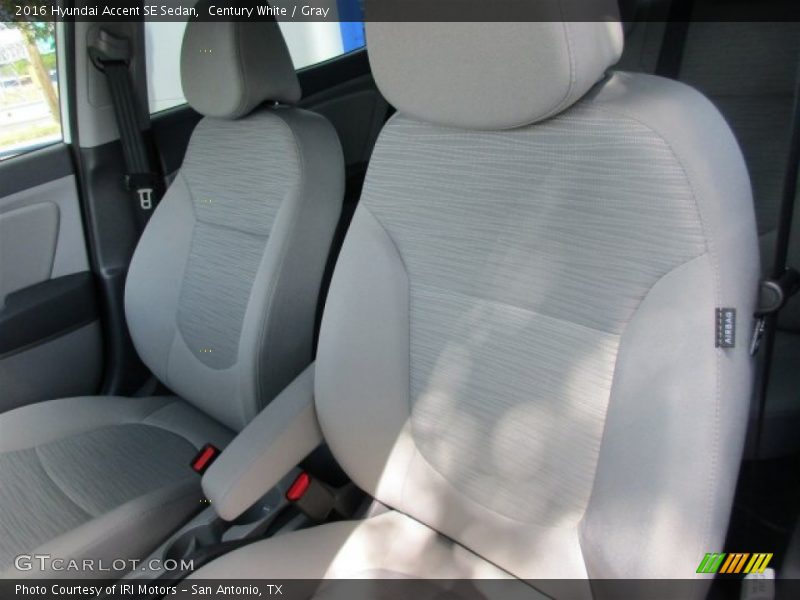 Century White / Gray 2016 Hyundai Accent SE Sedan