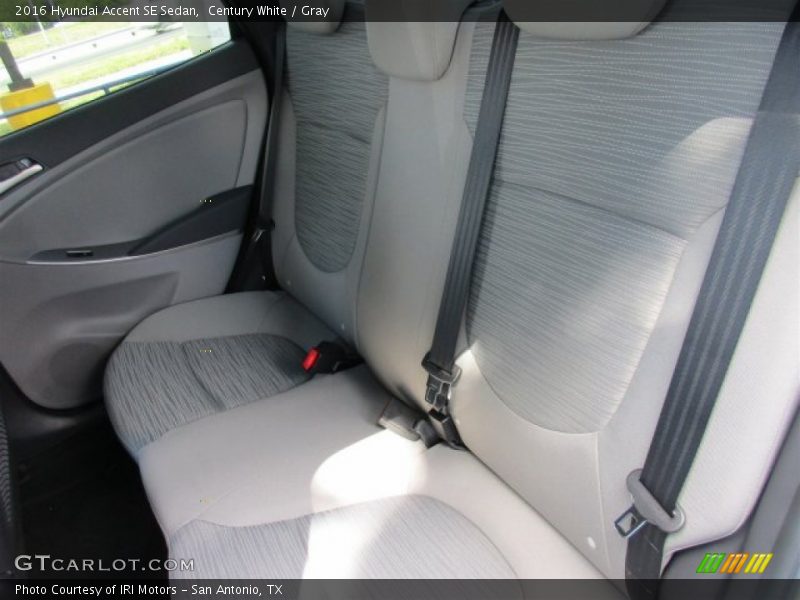 Century White / Gray 2016 Hyundai Accent SE Sedan