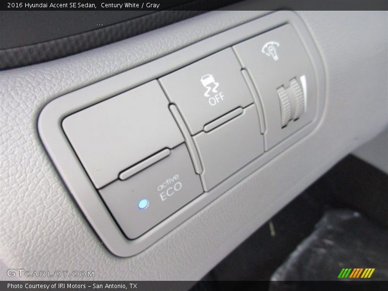 Century White / Gray 2016 Hyundai Accent SE Sedan