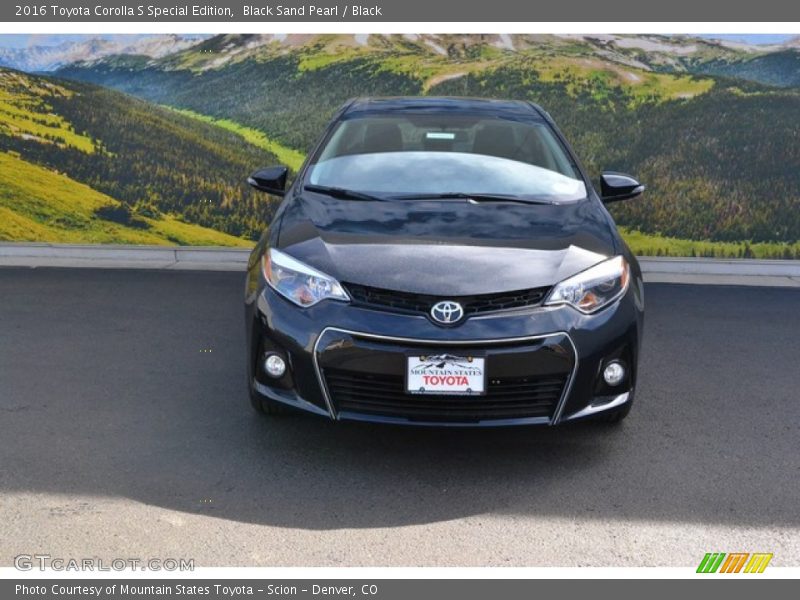 Black Sand Pearl / Black 2016 Toyota Corolla S Special Edition