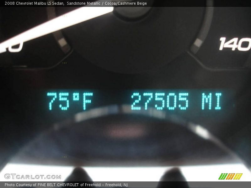 Sandstone Metallic / Cocoa/Cashmere Beige 2008 Chevrolet Malibu LS Sedan