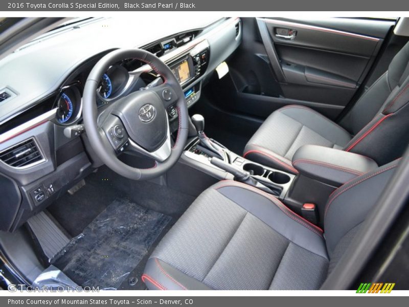 Black Interior - 2016 Corolla S Special Edition 