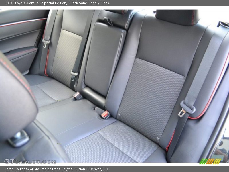 Rear Seat of 2016 Corolla S Special Edition