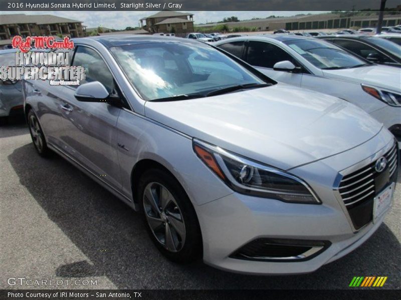 Starlight Silver / Gray 2016 Hyundai Sonata Hybrid Limited