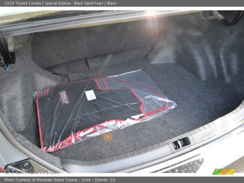  2016 Corolla S Special Edition Trunk