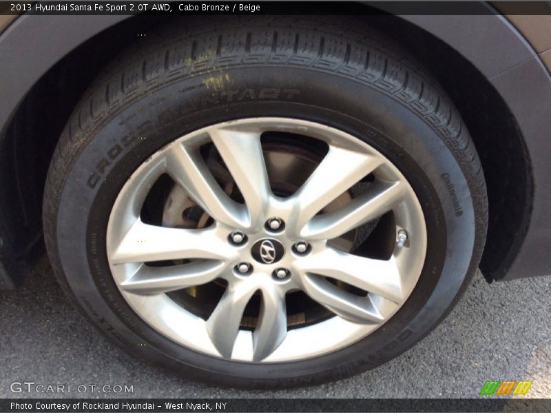 Cabo Bronze / Beige 2013 Hyundai Santa Fe Sport 2.0T AWD