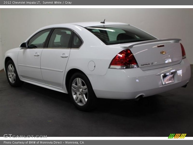 Summit White / Gray 2012 Chevrolet Impala LT