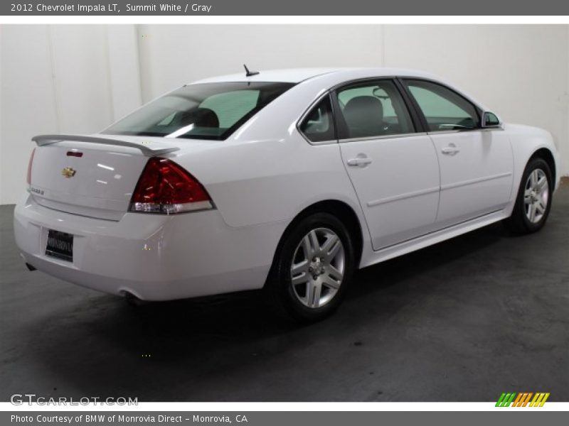 Summit White / Gray 2012 Chevrolet Impala LT