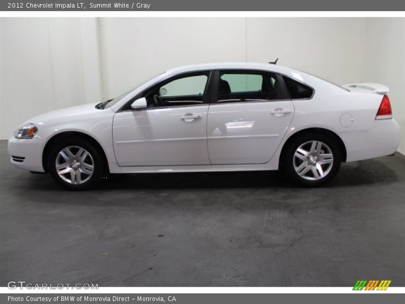 Summit White / Gray 2012 Chevrolet Impala LT