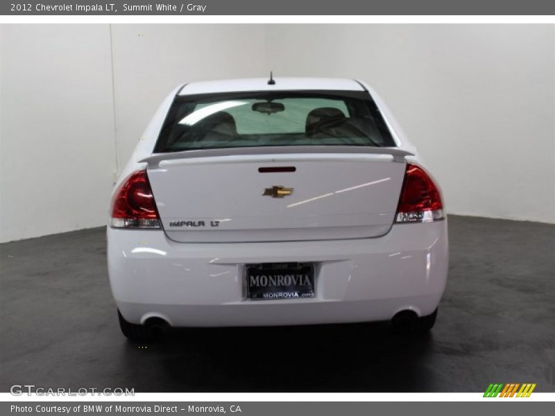 Summit White / Gray 2012 Chevrolet Impala LT