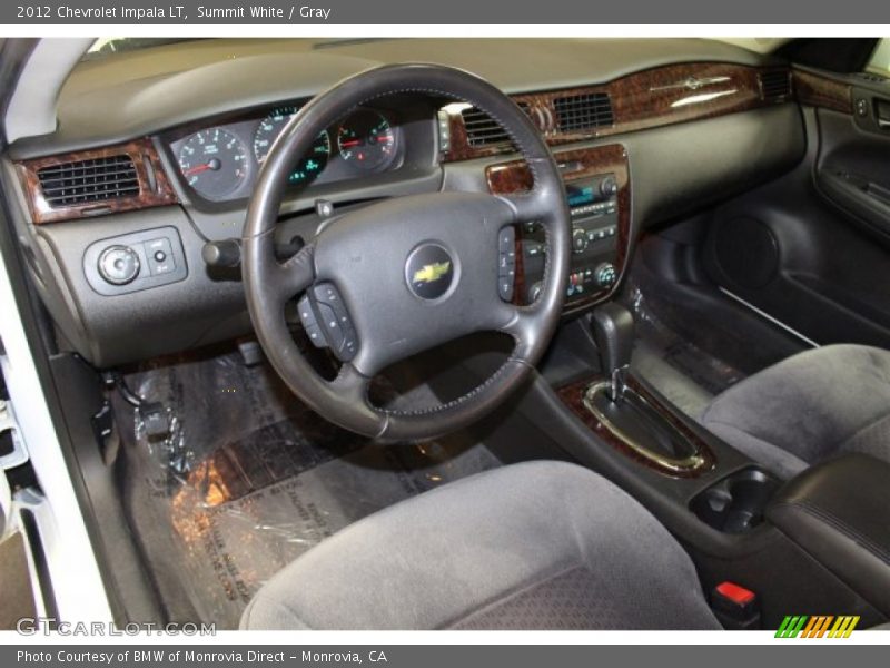 Summit White / Gray 2012 Chevrolet Impala LT