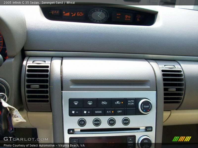 Serengeti Sand / Wheat 2005 Infiniti G 35 Sedan