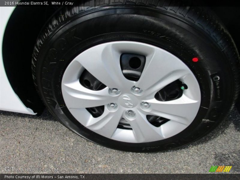 White / Gray 2016 Hyundai Elantra SE
