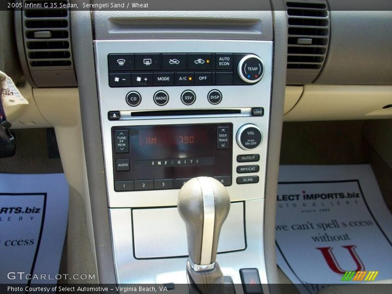 Serengeti Sand / Wheat 2005 Infiniti G 35 Sedan