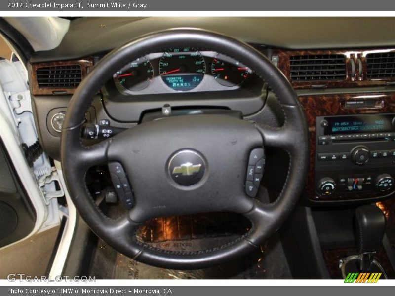 Summit White / Gray 2012 Chevrolet Impala LT