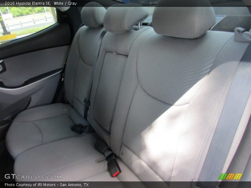 White / Gray 2016 Hyundai Elantra SE
