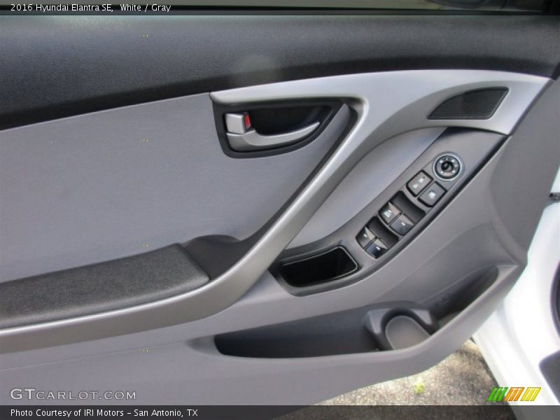 White / Gray 2016 Hyundai Elantra SE