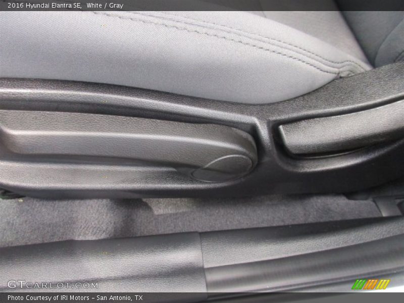 White / Gray 2016 Hyundai Elantra SE