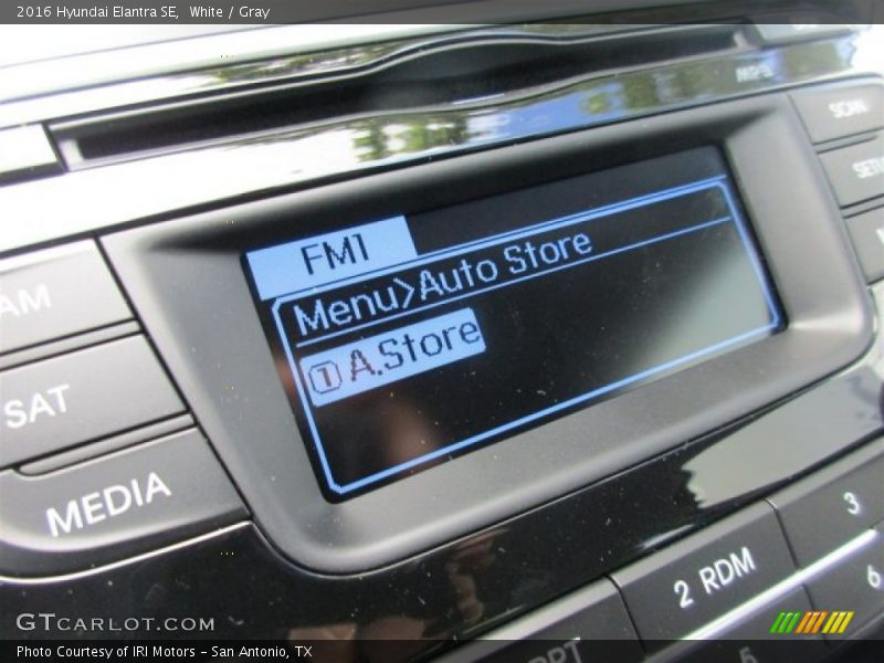 White / Gray 2016 Hyundai Elantra SE