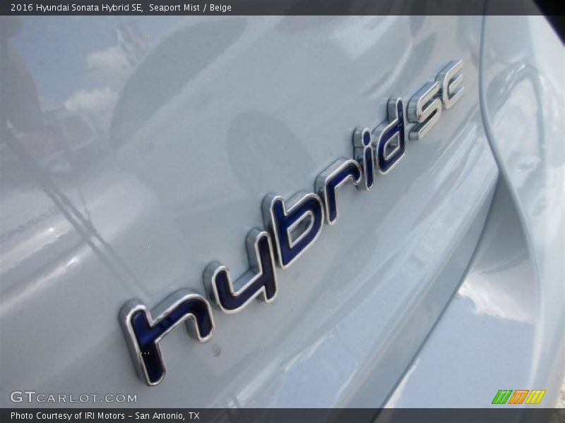 Seaport Mist / Beige 2016 Hyundai Sonata Hybrid SE