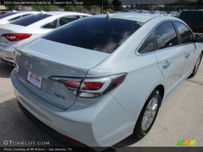 Seaport Mist / Beige 2016 Hyundai Sonata Hybrid SE
