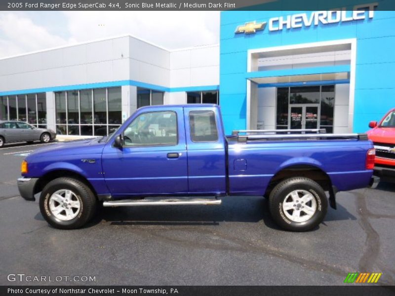 Sonic Blue Metallic / Medium Dark Flint 2005 Ford Ranger Edge SuperCab 4x4