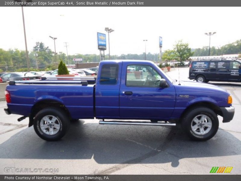 Sonic Blue Metallic / Medium Dark Flint 2005 Ford Ranger Edge SuperCab 4x4