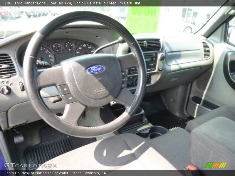 Sonic Blue Metallic / Medium Dark Flint 2005 Ford Ranger Edge SuperCab 4x4