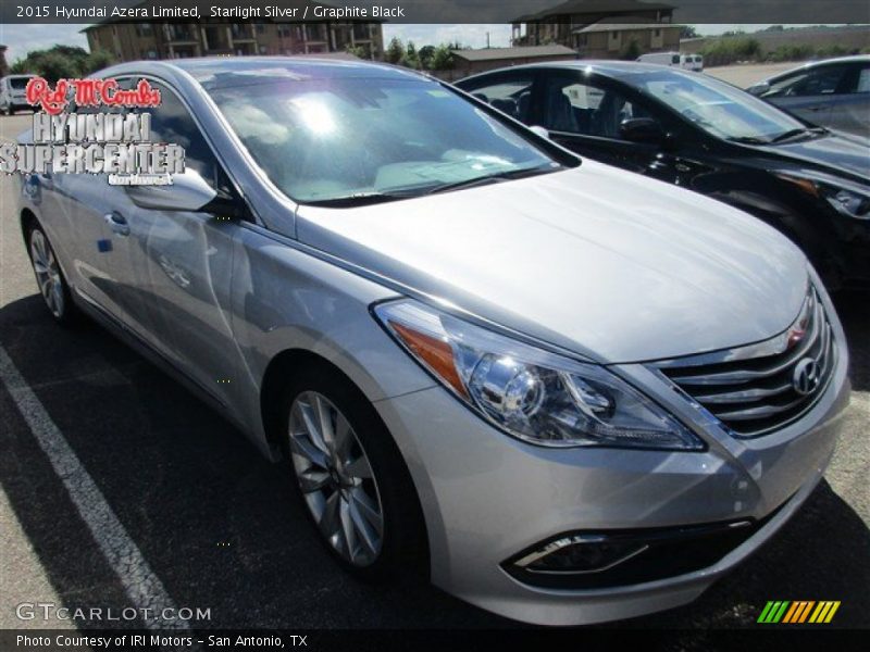 Starlight Silver / Graphite Black 2015 Hyundai Azera Limited