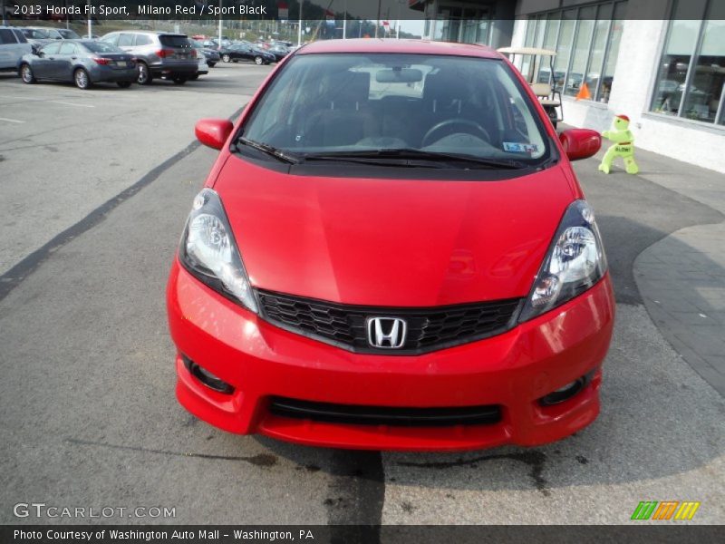 Milano Red / Sport Black 2013 Honda Fit Sport