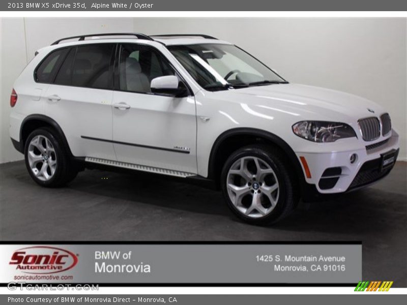 Alpine White / Oyster 2013 BMW X5 xDrive 35d