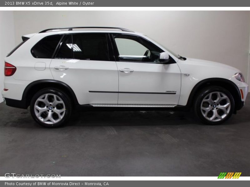 Alpine White / Oyster 2013 BMW X5 xDrive 35d