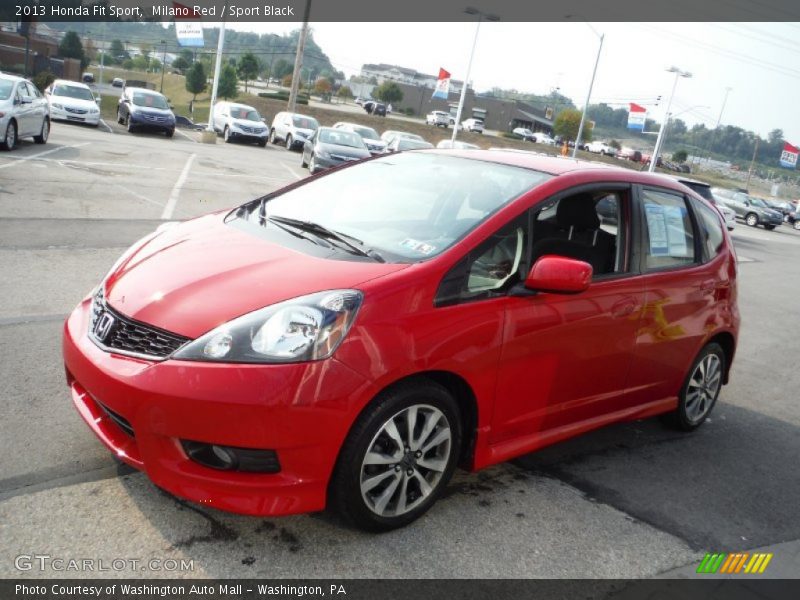 Milano Red / Sport Black 2013 Honda Fit Sport