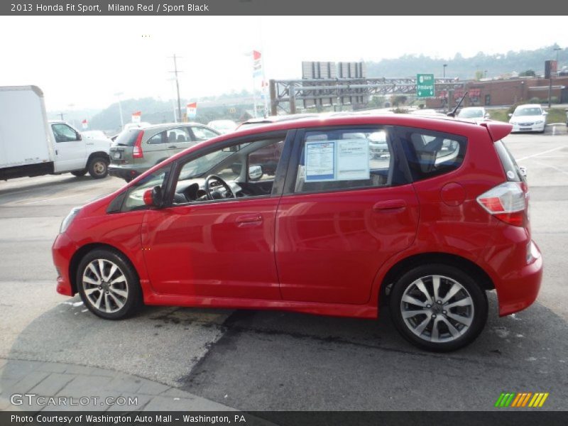 Milano Red / Sport Black 2013 Honda Fit Sport